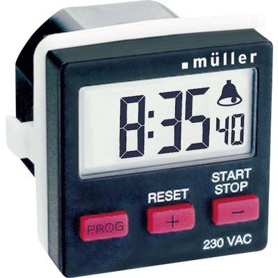 Visszaszámláló időzítő kapcsoló óra, beépíthető, Müller TC 14.21 230 V/AC 8A (21439)