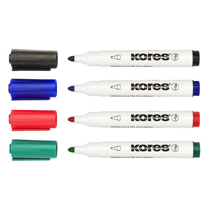 Kores Marka 3-5mm Táblamarker készlet 4 szín (20843)