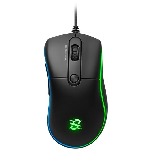 Mousegaming Sharkoon Skiller SGM2, оптична, USB, кабелна, 6400 DPI, 6 бутона, черна