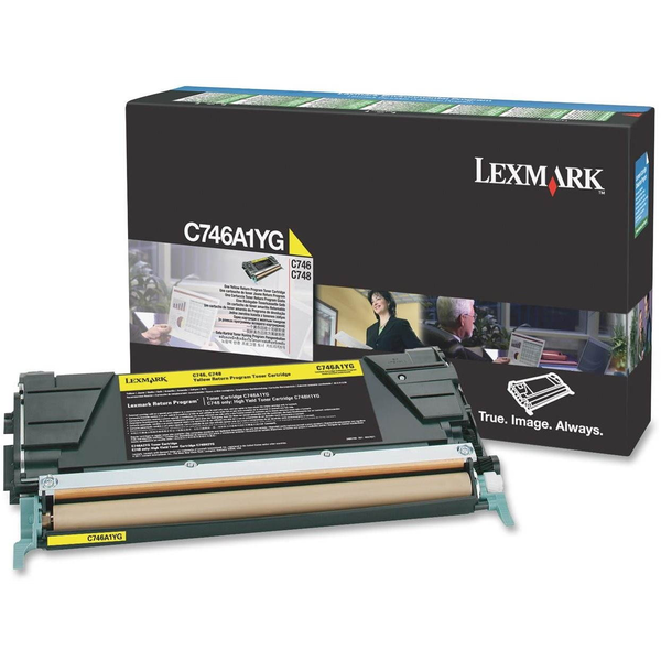 Lexmark C746A1YG tonerpatron 1 stk Original Gul
