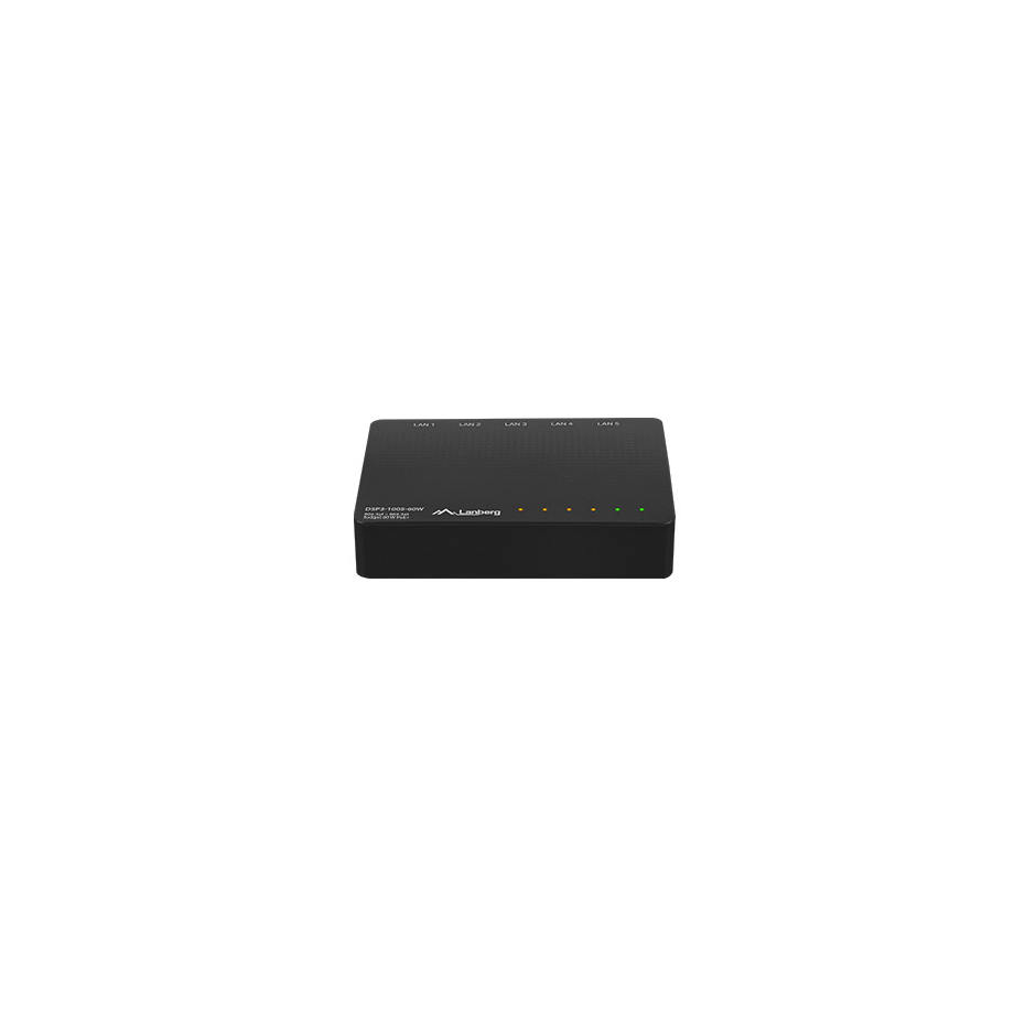 Lanberg Switch POE + Desktop 5 port 1GB DSP3-1005-60W (DSP3-1005-60W)