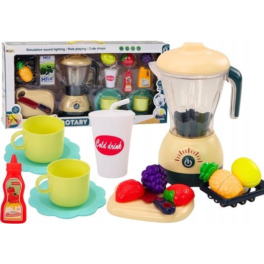 LEAN Toys 18127 Elektromos mixer gyümölcsszeletelővel, fényekkel és hangokkal