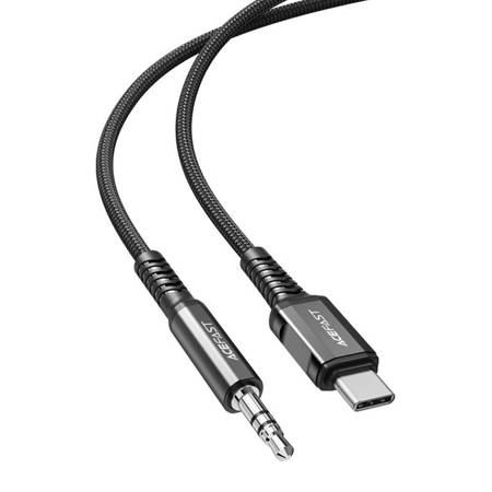 ACEFAST C1-08 USB-C - mini jack 3,5mm kábel 1,2m fekete