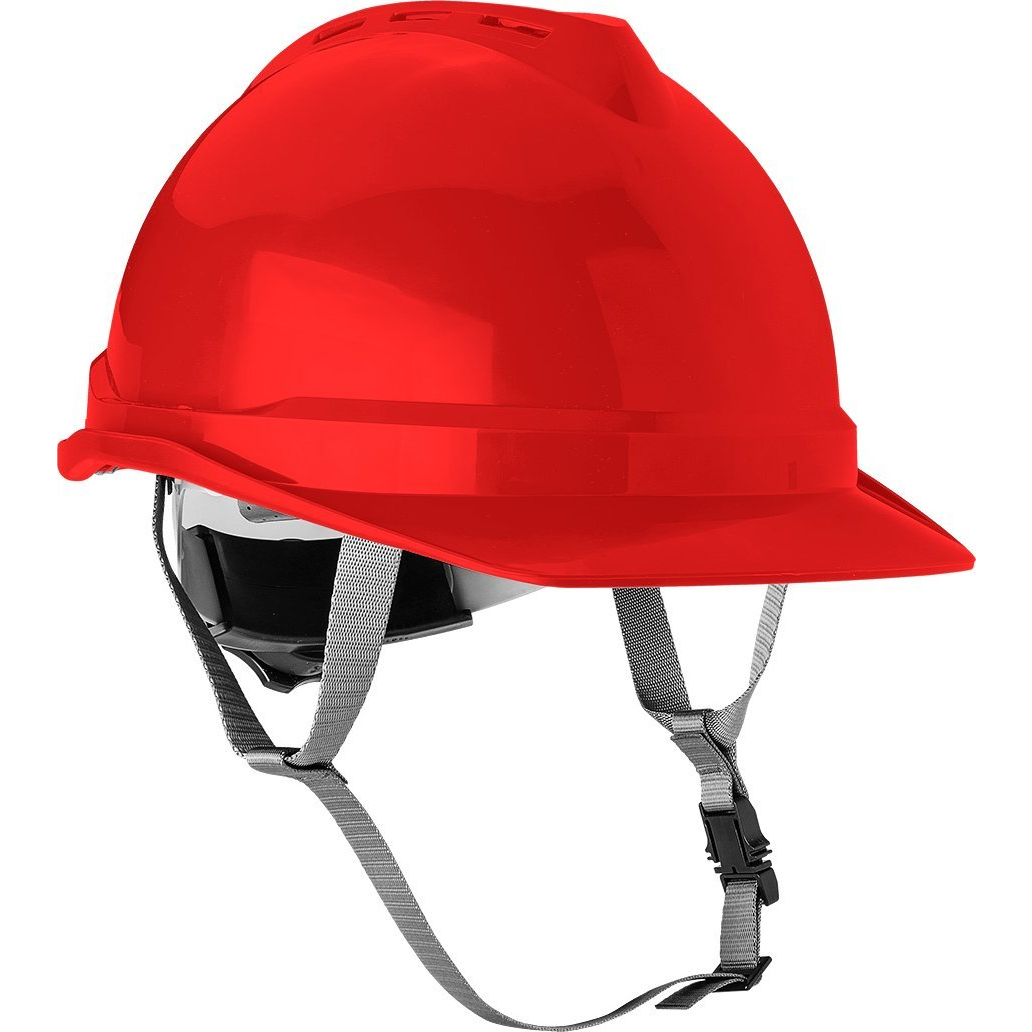 NEO 97-224 Védősisak Állszíjjal, Piros