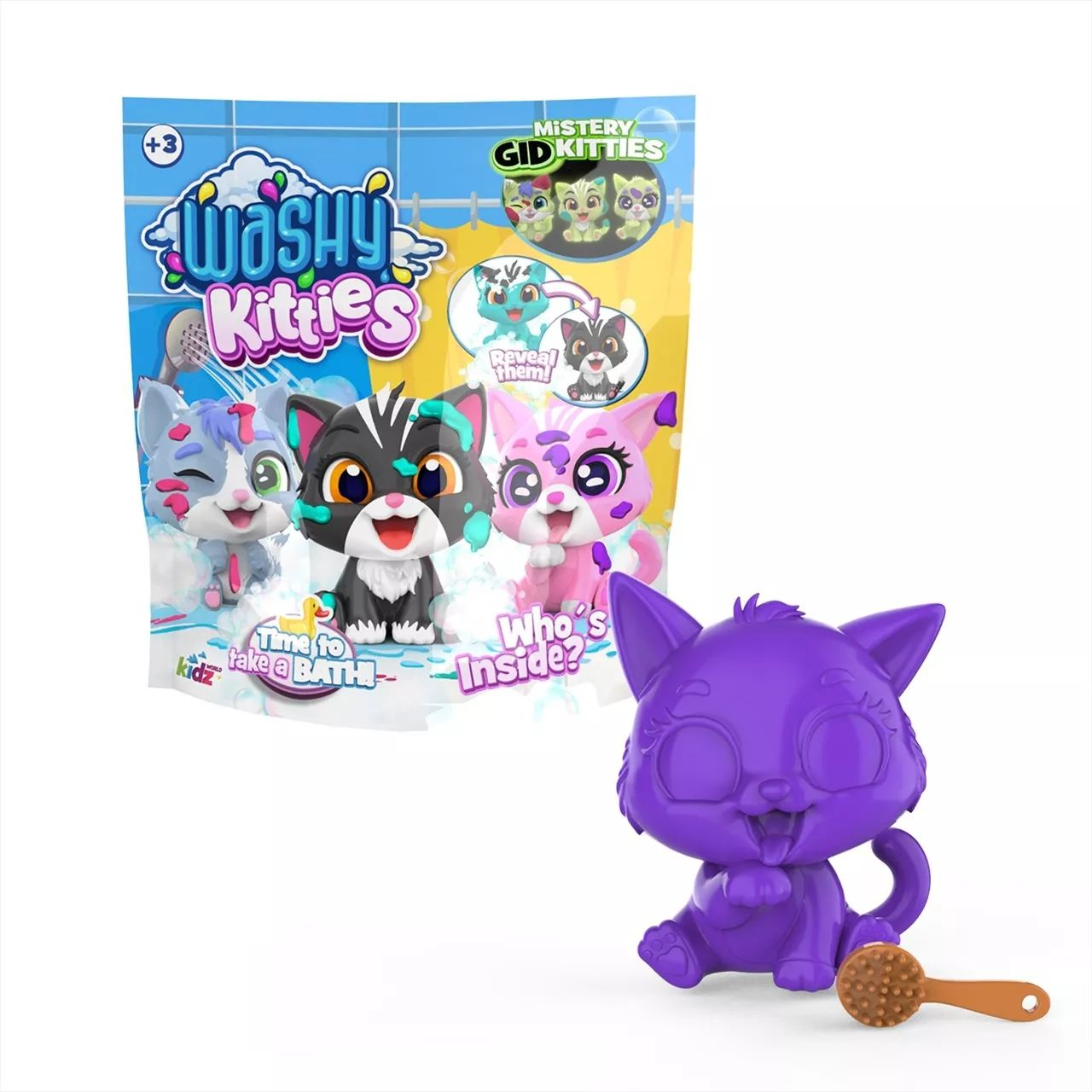 Kidz World Washy Friends Pancsoló cicusok figura tasakban - Többféle (K02WFK01)