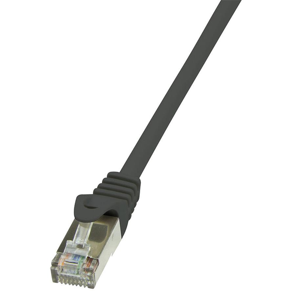 LogiLink Patchkabel CAT5e  F/UTP AWG26  1,00m schw.