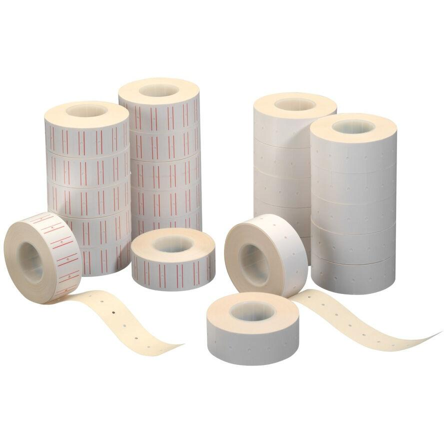 Herlitz Preisauszeichnungsetikett 1-zeilig ws 12 Rollen 1200 (1605294) (1605294)