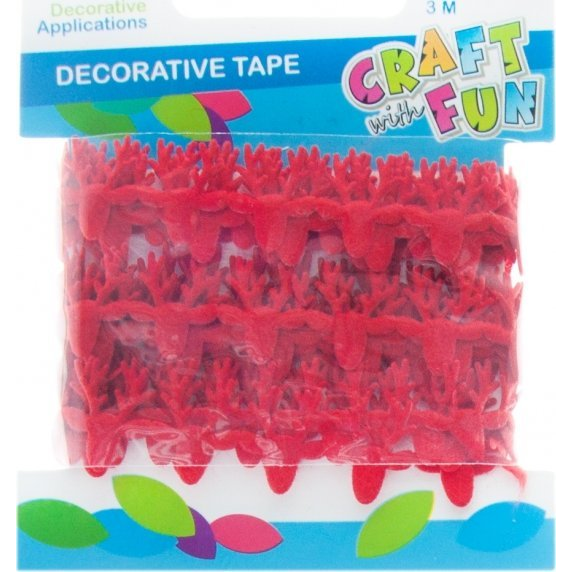  Craft with Fun CF OZDOBA BN TASMA FILC RENIFER 2M/1,6CM 12/288