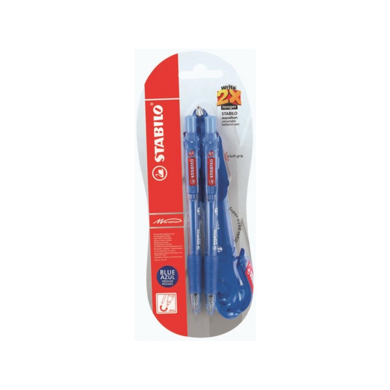 Stabilo Marathon kék golyóstoll (2db) - 0.3mm / Kék (318FBL241)