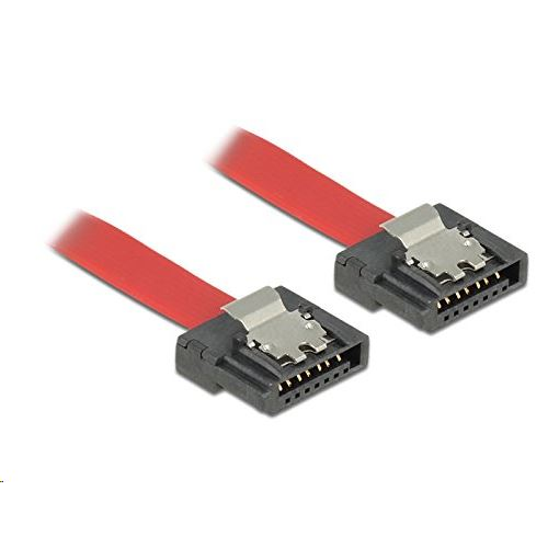 DELOCK SATA-Kabel SATA III -> SATA St/St 0.3m FLEXI rot