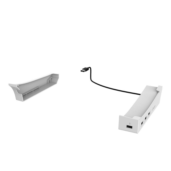 iPega USB HUB (4 USB aljzat, vízszintes állvány, PlayStation 5 Slim/5 Pro kompatibilis) FEHÉR (PG-P5S008)