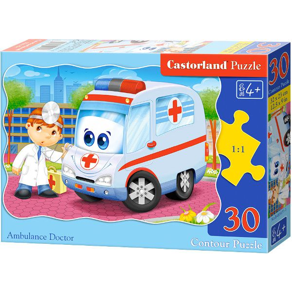 Castorland Ambulance Doctor 30 pcs Kontúr kirakós 30 db Rajzfilmek