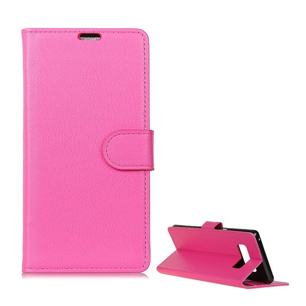 Tok álló, bőr hatású (FLIP, oldalra nyíló, asztali tartó funkció, prémium) RÓZSASZÍN [Samsung Galaxy S10e (SM-G970)] (5996457849048)