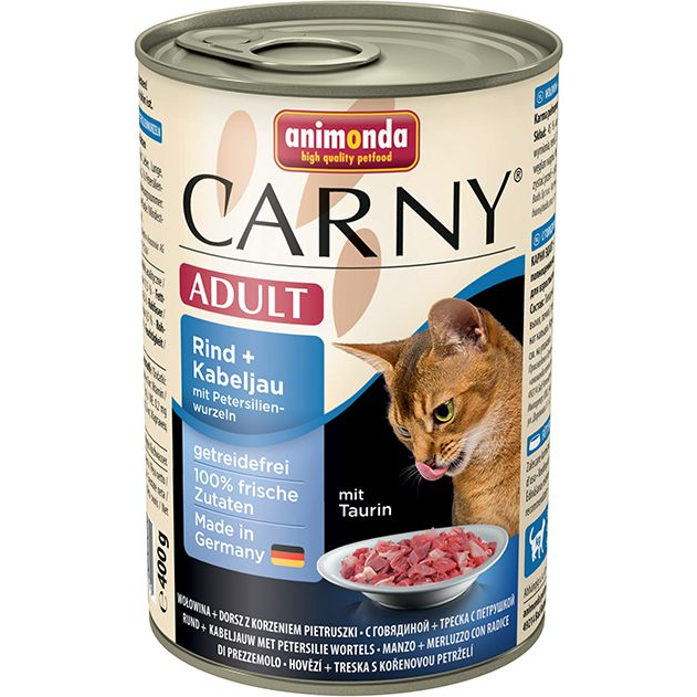 Animonda Cat Carny Adult, Marha, Tőkehal És Petrezselyemgyökér 400 G (VAT008600)