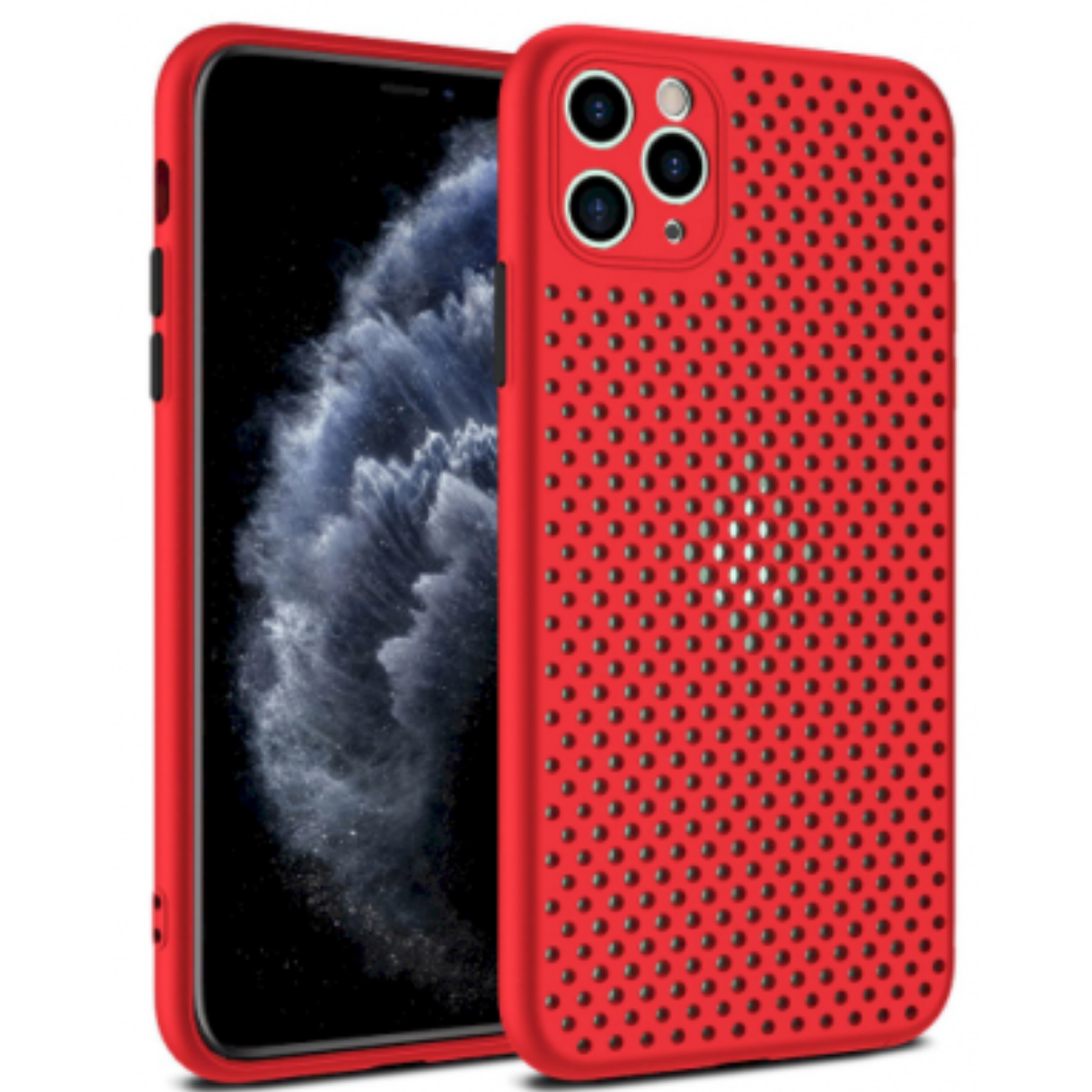 Fusion Breathe Apple iPhone 11 Pro Szilikon tok - Piros (FSN-BR-BC-IPH11P-RE)
