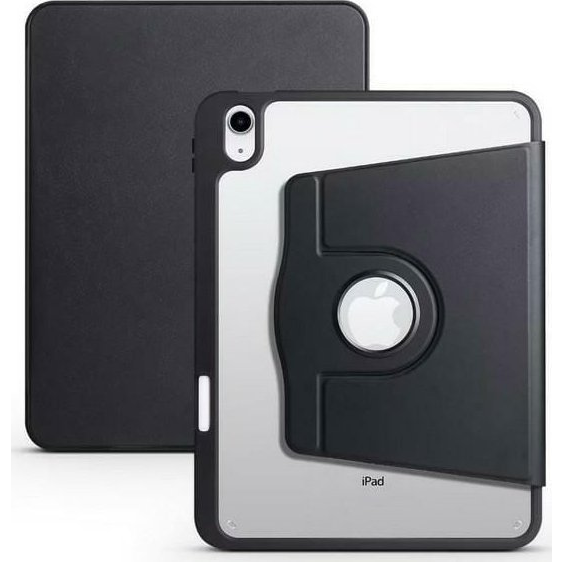 Etui Smartbook TPU tok több funkciós állvánnyal Apple Ipad Air 11" (2024) készülékhez fekete