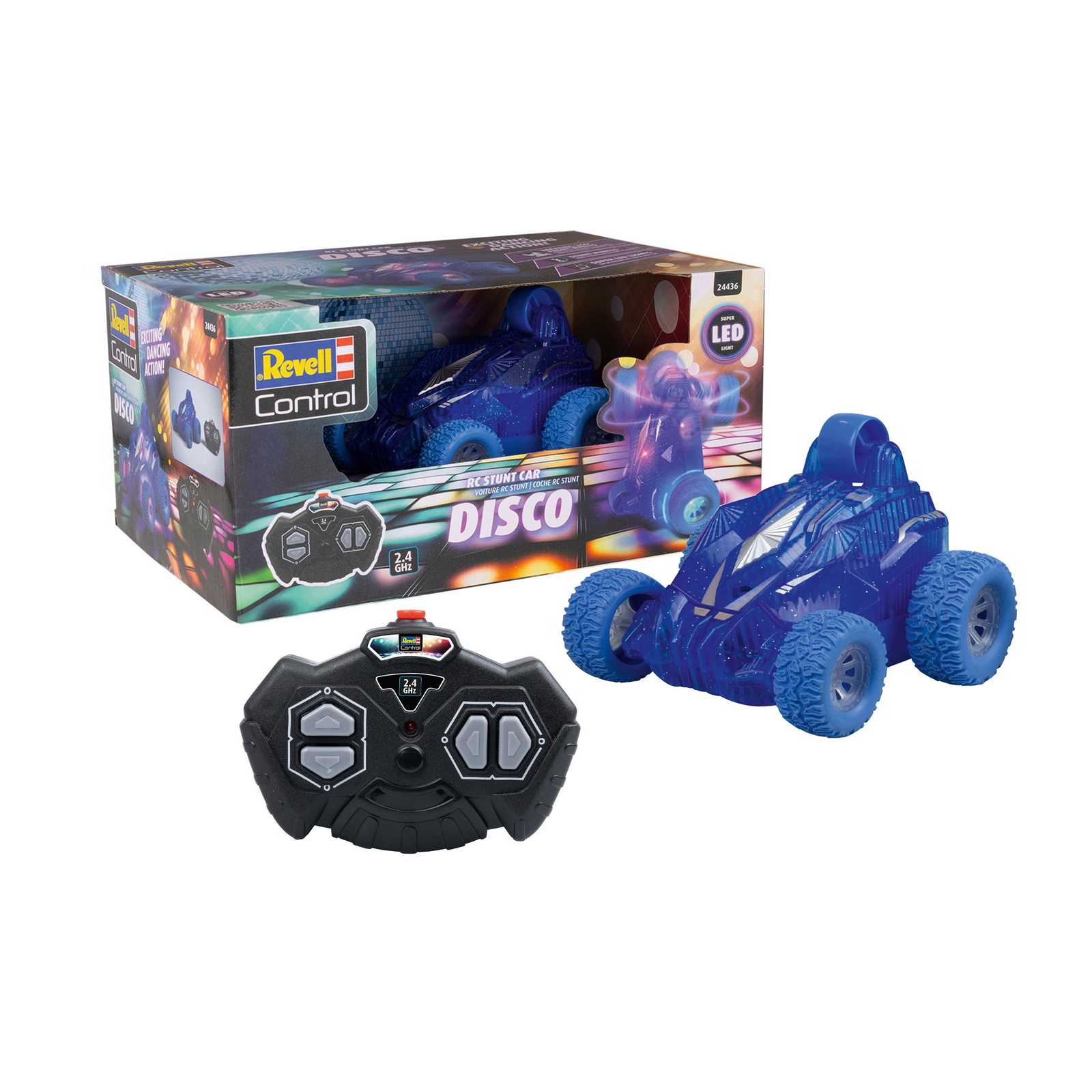 Revell 24436 RC Stunt DISCO Car - Távirányítós autó diszkó fénnyel (24436)