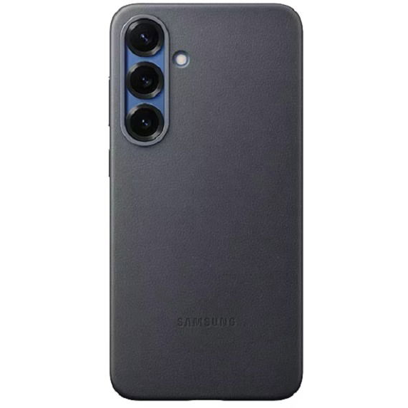Samsung Galaxy S25 FE protective cover made of vegan leather black