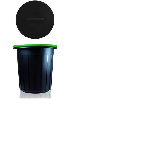 Waste bin Ecosolution 25L 37,5x37,5x39cm dark grey|green