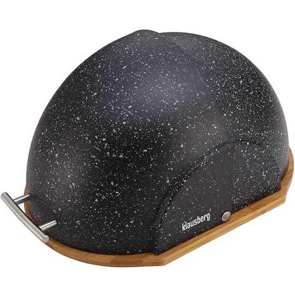 Klausberg KB-7277 Premium Kenyértartó - Rozsdamentes Acél / Bambusz 