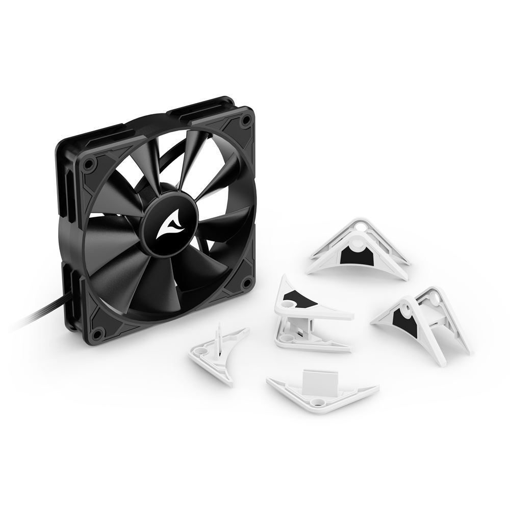 Sharkoon SilentStorm BW120 PWM ház hűtő ventilátor fekete (4044951037971) (4044951037971)