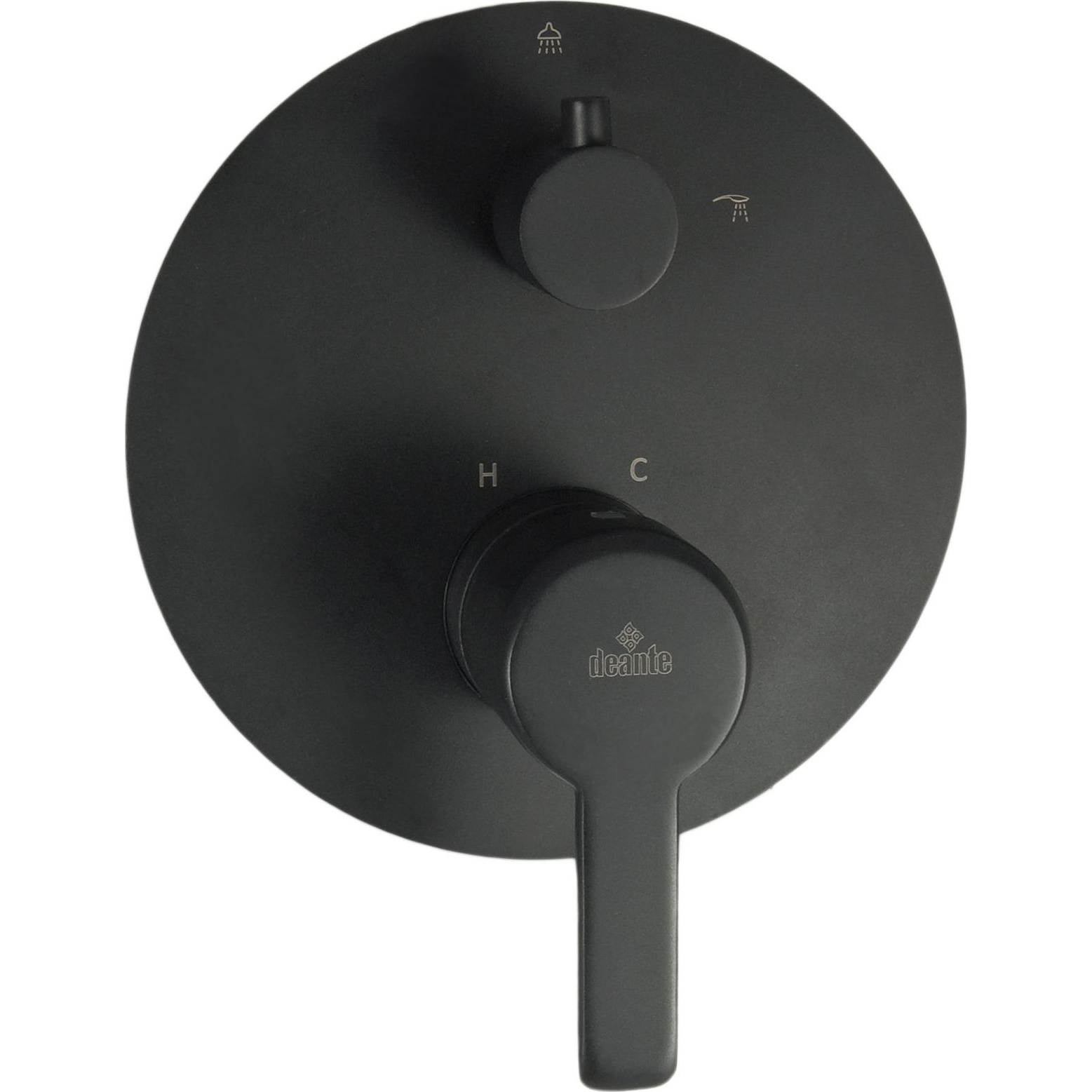 DEANTE BQA_N44P Arnika falba süllyesztett zuhany csaptelep zuhanyváltóval fekete (BQA_N44P)