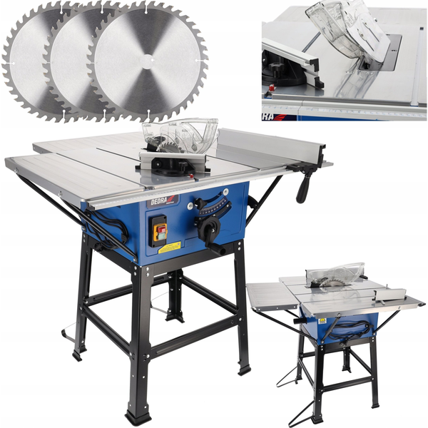 Pilarka tarczowa Dedra Pilarka do drewna 2000W, tarcza do drewna 24T, 40T, 60T