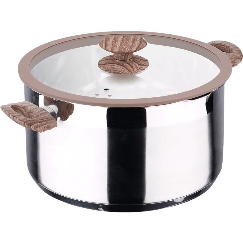 BERGNER SG-8101 Granito Rozsdamentes lábas, fedővel 24x 12cm (SG-8101)