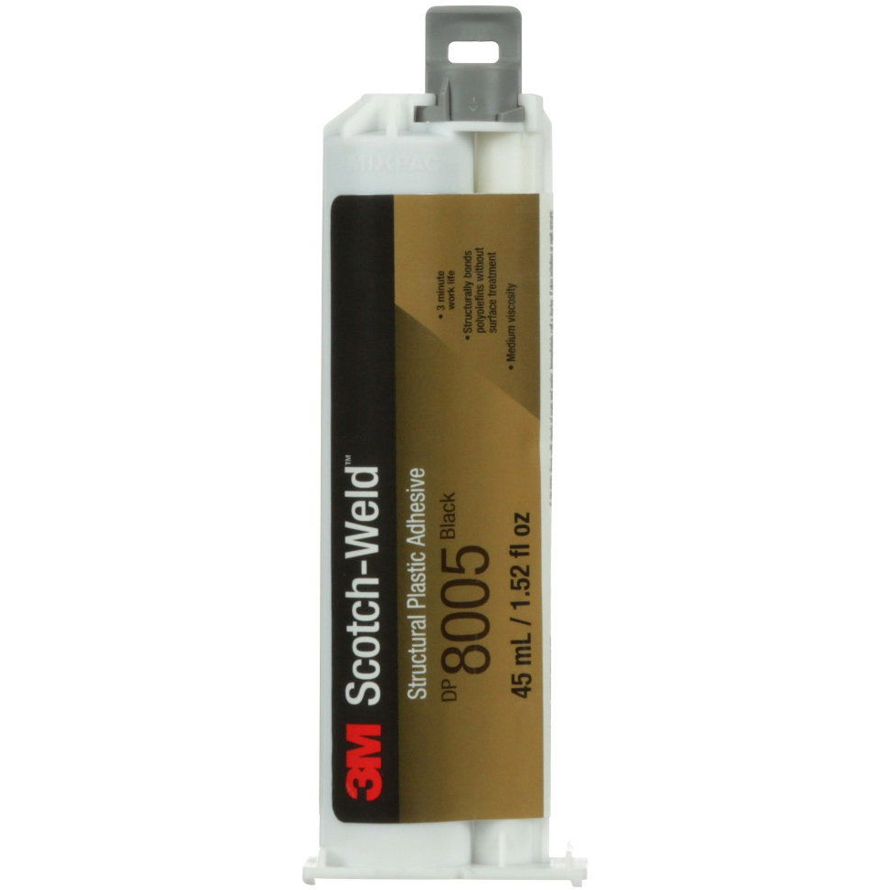 3M Scotch-Weld DP8005 2K Akril ragasztó LSE műanyagokhoz, fekete, 45 ml (10:1) (7100089475)