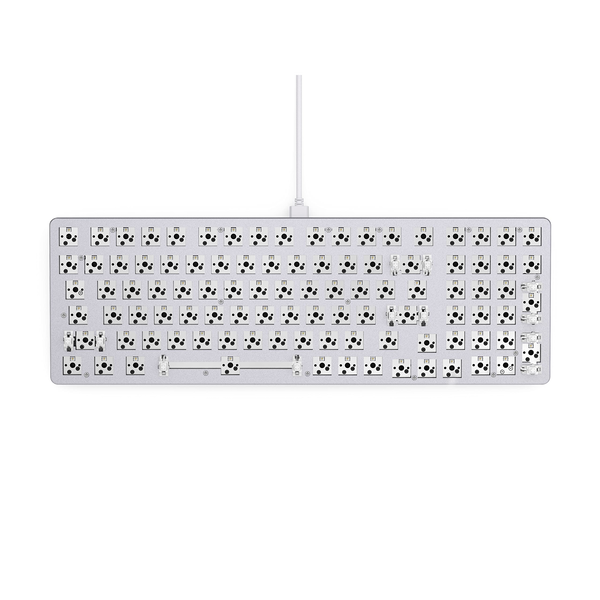 Billentyűzet Glorious GMMK 2 Barebone SF ISO-kiosztás Fehér