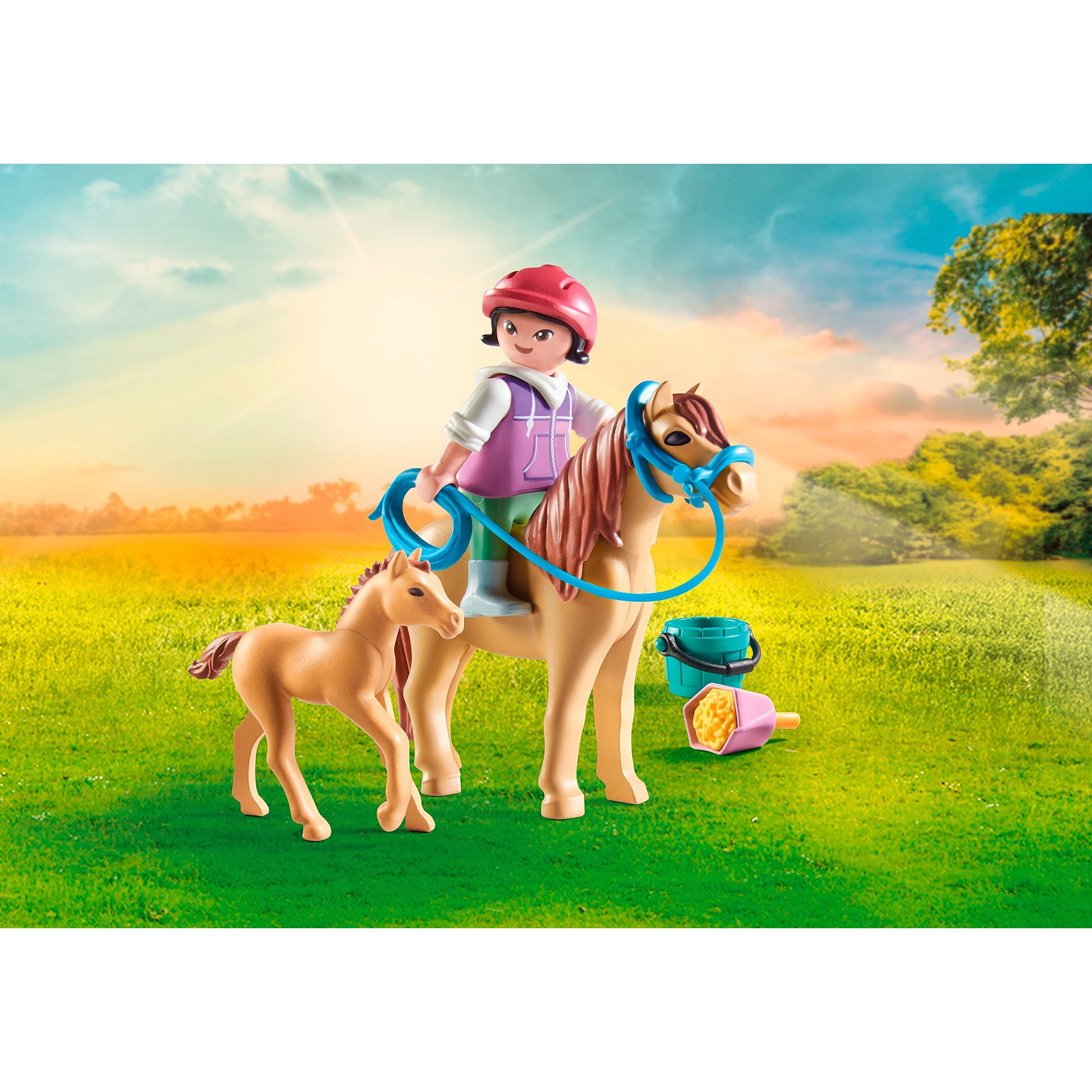 Playmobil: 71498 - Kislány pónival és csikóval (71498)