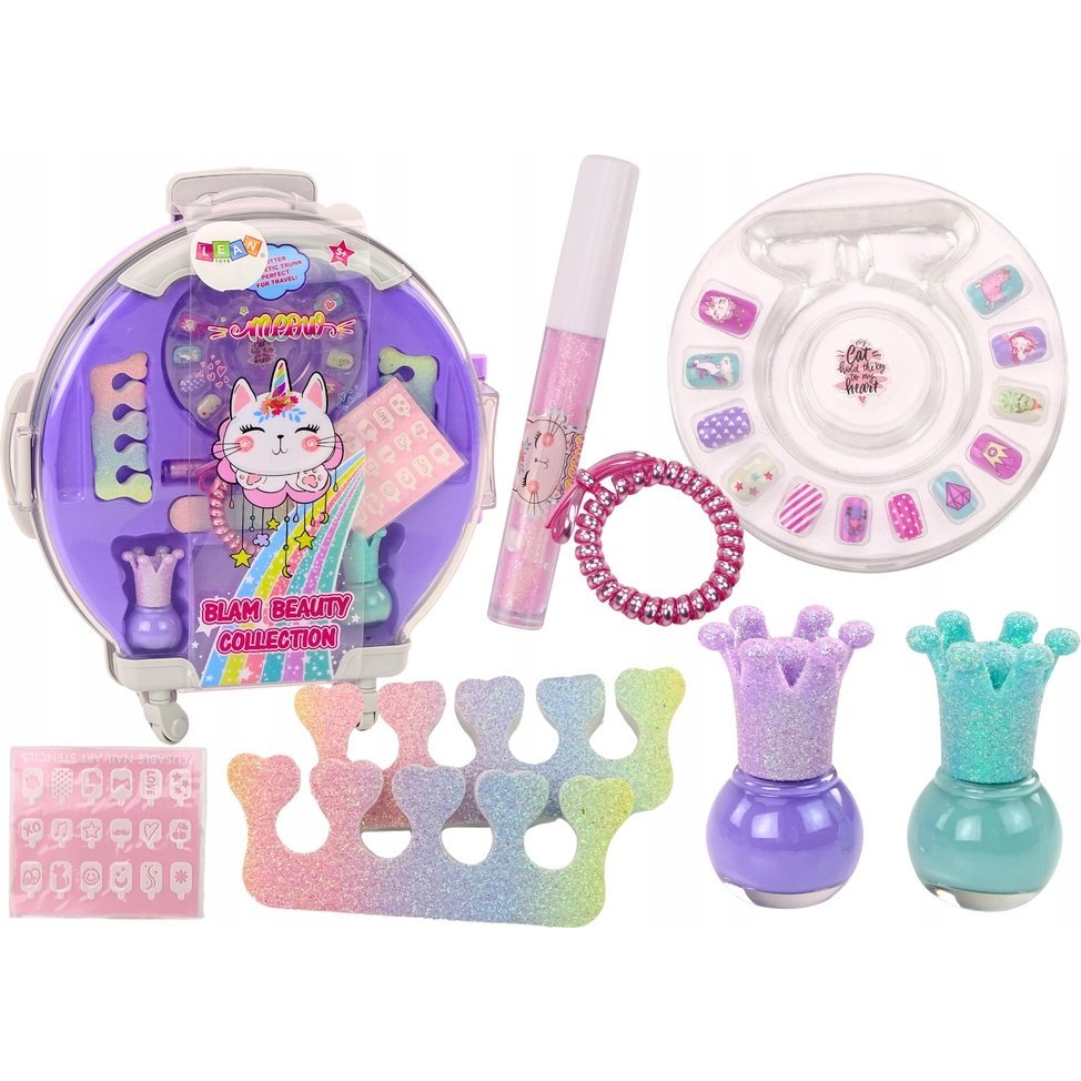 Kozmetikai Készlet - Lila Bőröndben (18224)