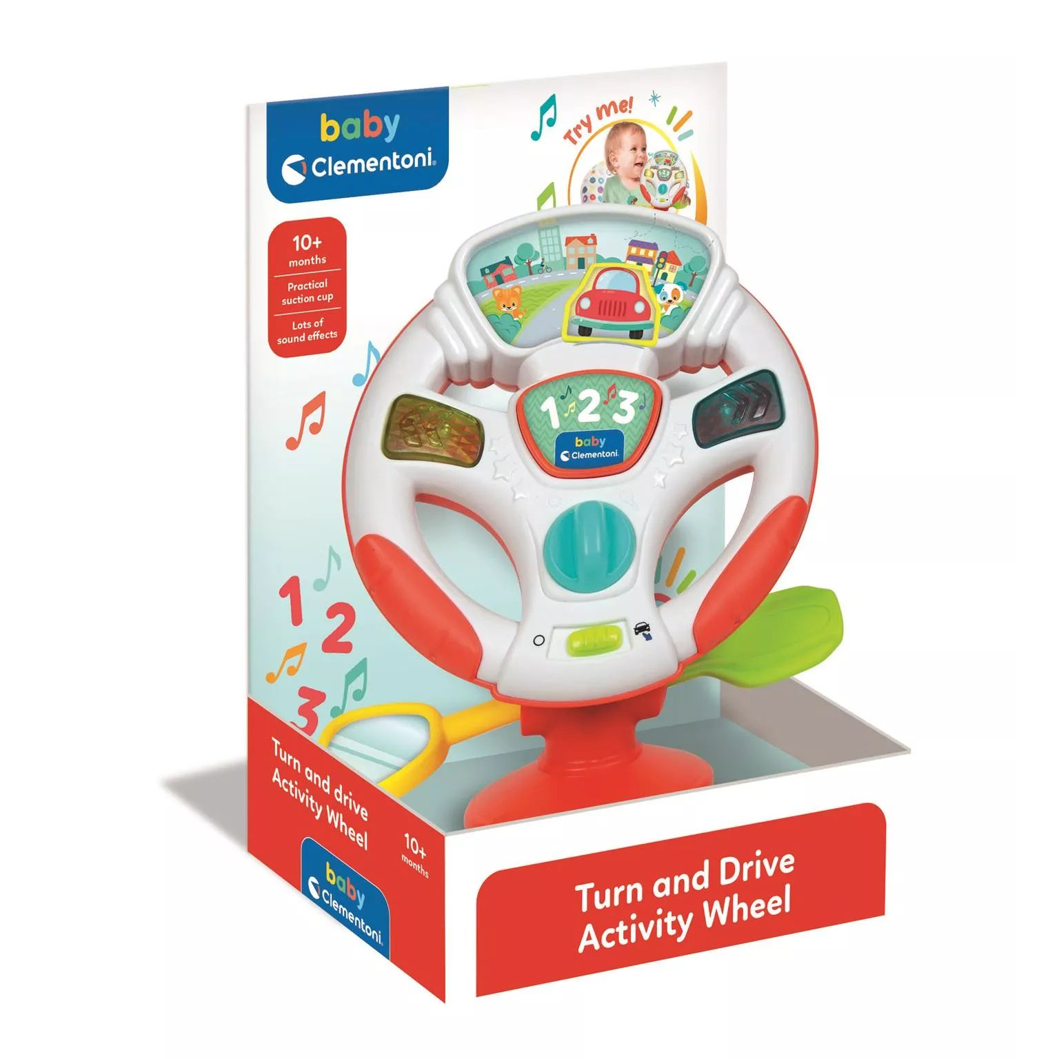 Clementoni Interaktív zenélő kormány bébijáték (17929)