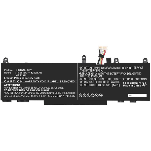 Battery 11.58V 4250mAh
