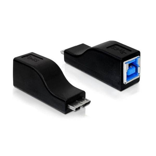 Delock Adapter micro USB 3.0-B Stecker zu USB 3.0-B Buchse