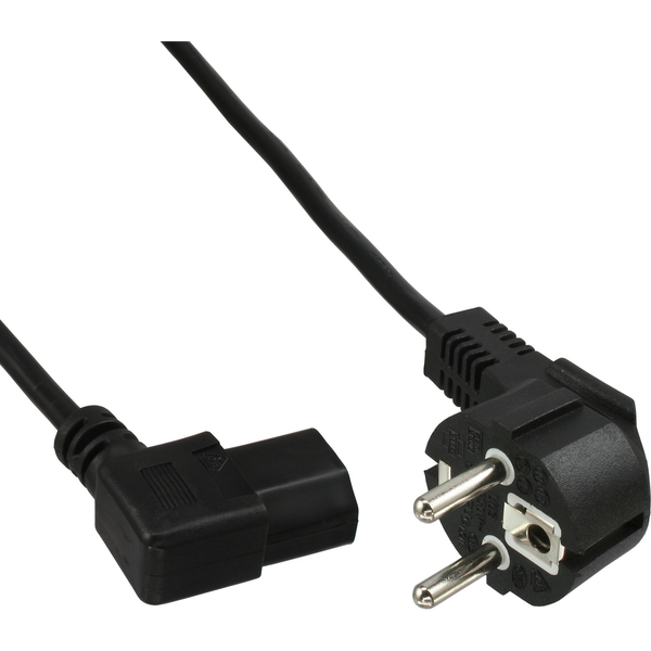 InLine B-16752M cavo di alimentazione Nero 0,5 m Spina di alimentazione di tipo F IEC C13