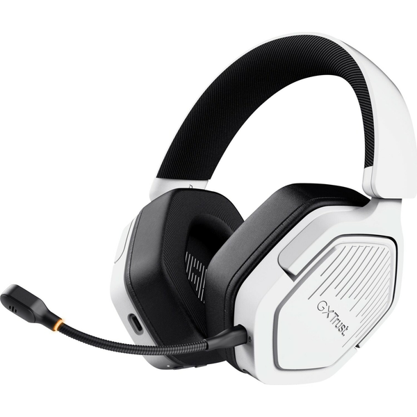 Trust GXT 493W Carus Headset Bedraad en draadloos Hoofdband, Helm Gamen USB Type-C / USB Type-A Bluetooth Wit