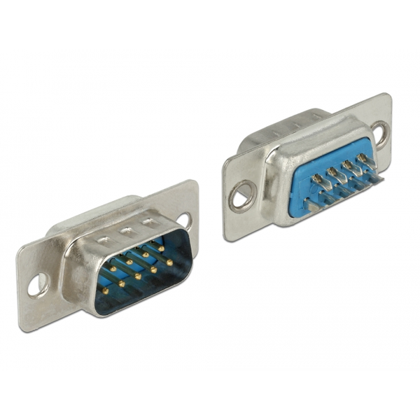 Steckverbinder Sub-D 9Pin Stecker (silber, frei belegbar)