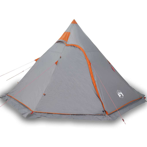 5 személyes szürke vízálló tipi kempingsátor