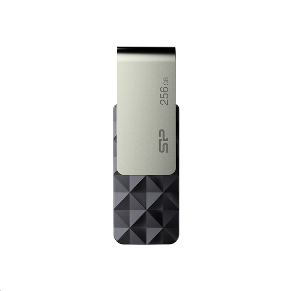 Pen Drive 256GB Silicon Power Blaze B30 fekete-ezüst USB 3.0 (SP256GBUF3B30V1K)