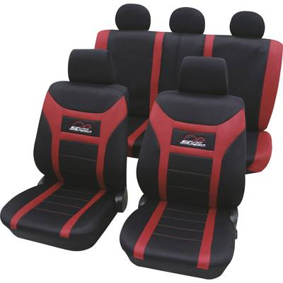 HP Autozubehör 22927 Üléshuzat Poliészter Piros Vezető ülés, Anyósülés, Hátsó ülés
