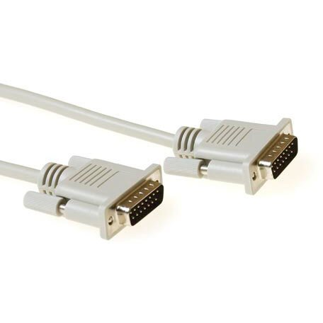ACT 1.80m D-sub, M/M cavo seriale Avorio 1,80 m 15 pin D-sub