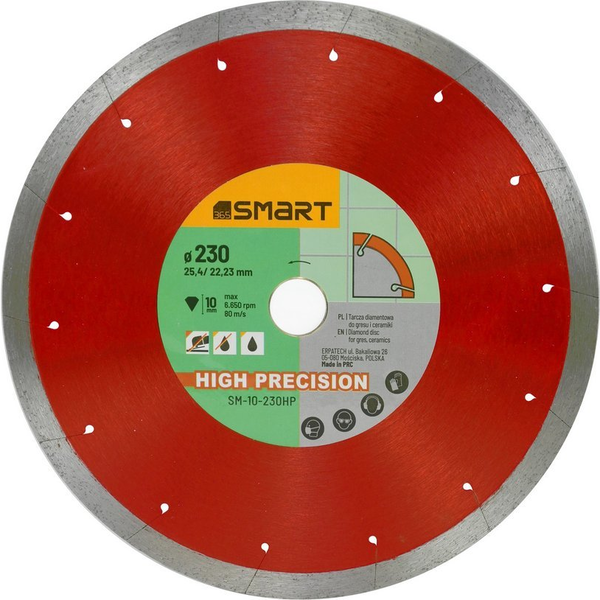 Smart high precision diamond blade 230mm SM-10-230HP