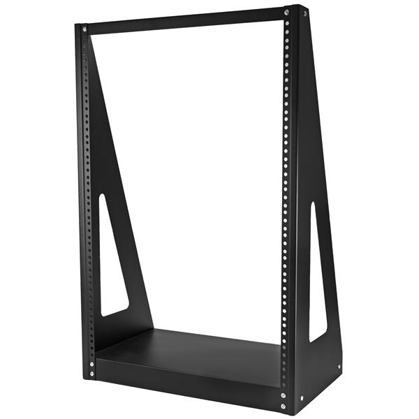 StarTech.com 2POSTRACK16 rack Vrijstaande rek Zwart