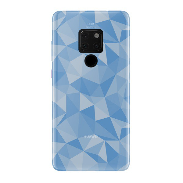 Szilikon telefonvédő (3D, gyémánt minta) VILÁGOSKÉK [Huawei Mate 20] (5996457828432)