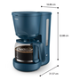 Philips HD7411/70 cafetiere Manualul 1,38 L