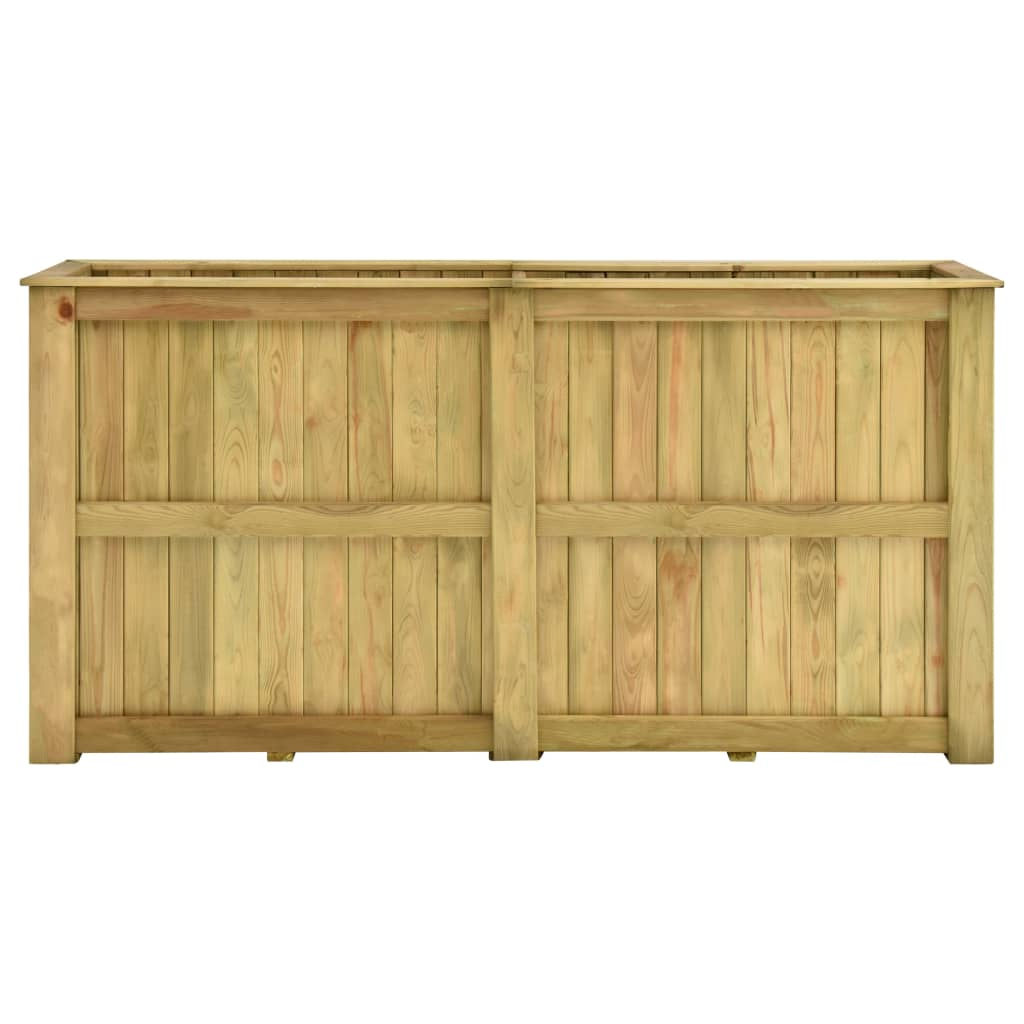 impregnált fenyőfa magaságyás 196 x 50 x 100 cm (49099)