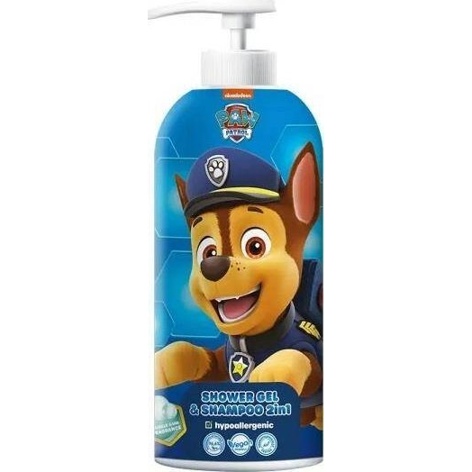 Paw Patrol Chase żel pod prysznic i szampon 2w1 Guma Balonowa 1000ml