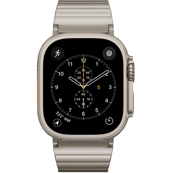 UNUM Apple Watch 42/44/45/46/49mm titán szíj - természetes titán