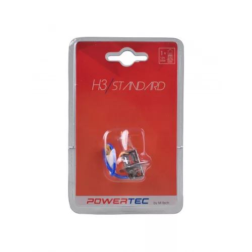 Powertec Standard H3 halogén izzó 12V (biszter) (72PTZ301B) (72PTZ301B)